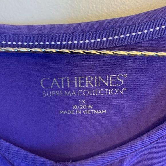 purple short sleeve t-shirt, 1xl - Picture 4 of 4